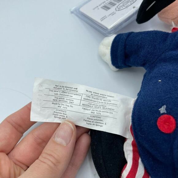 The Disney Store Vintage Uncle Sam Goofy Soft Mini Bean Bag Plush Toy With Tags - Picture 5 of 7